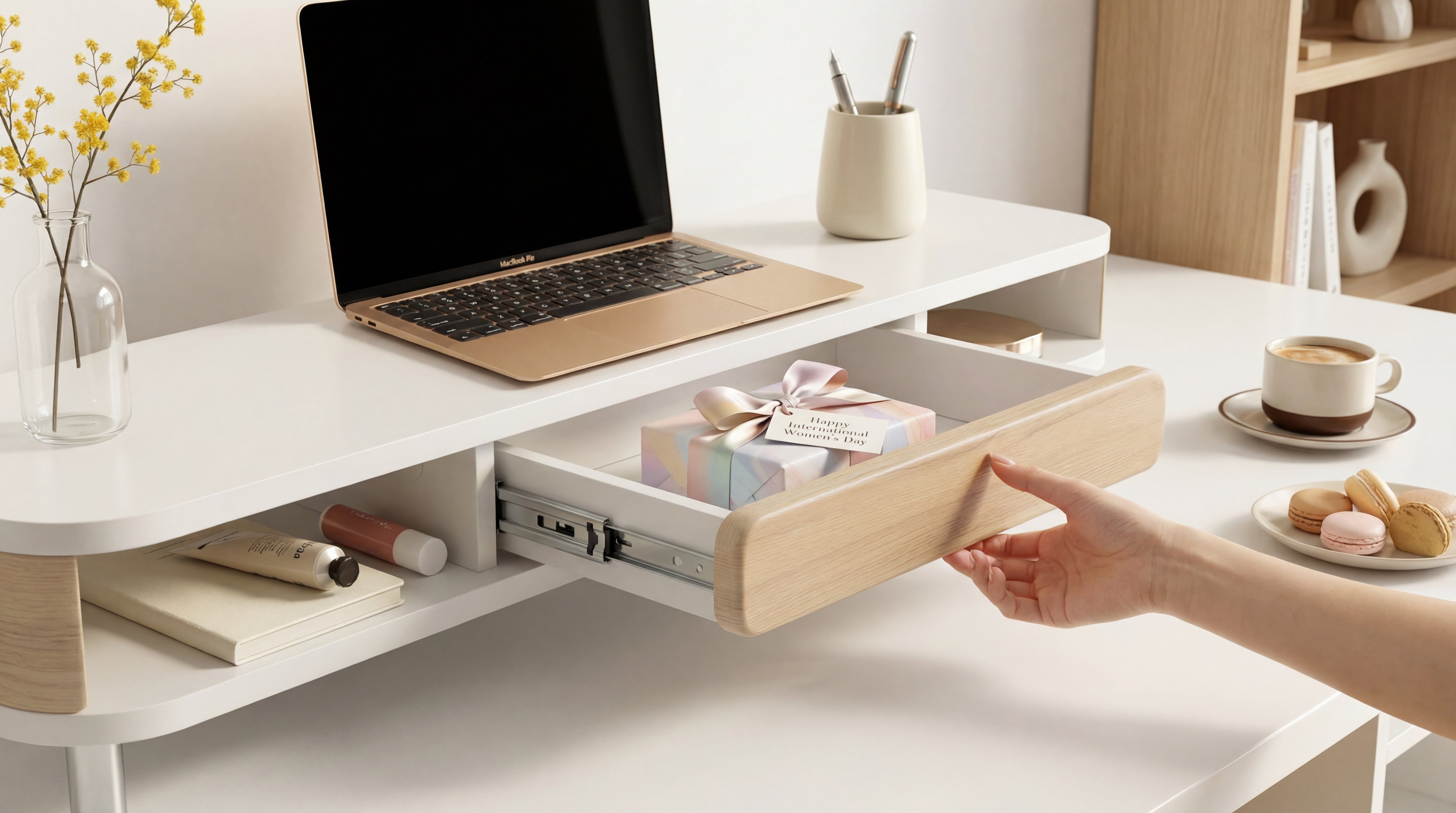 A Desk That Listens to You: A Gentle Workspace Belonging to Women