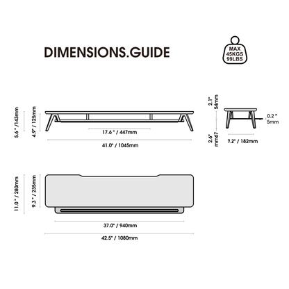 Rodin A510 Monitor Stand-Black