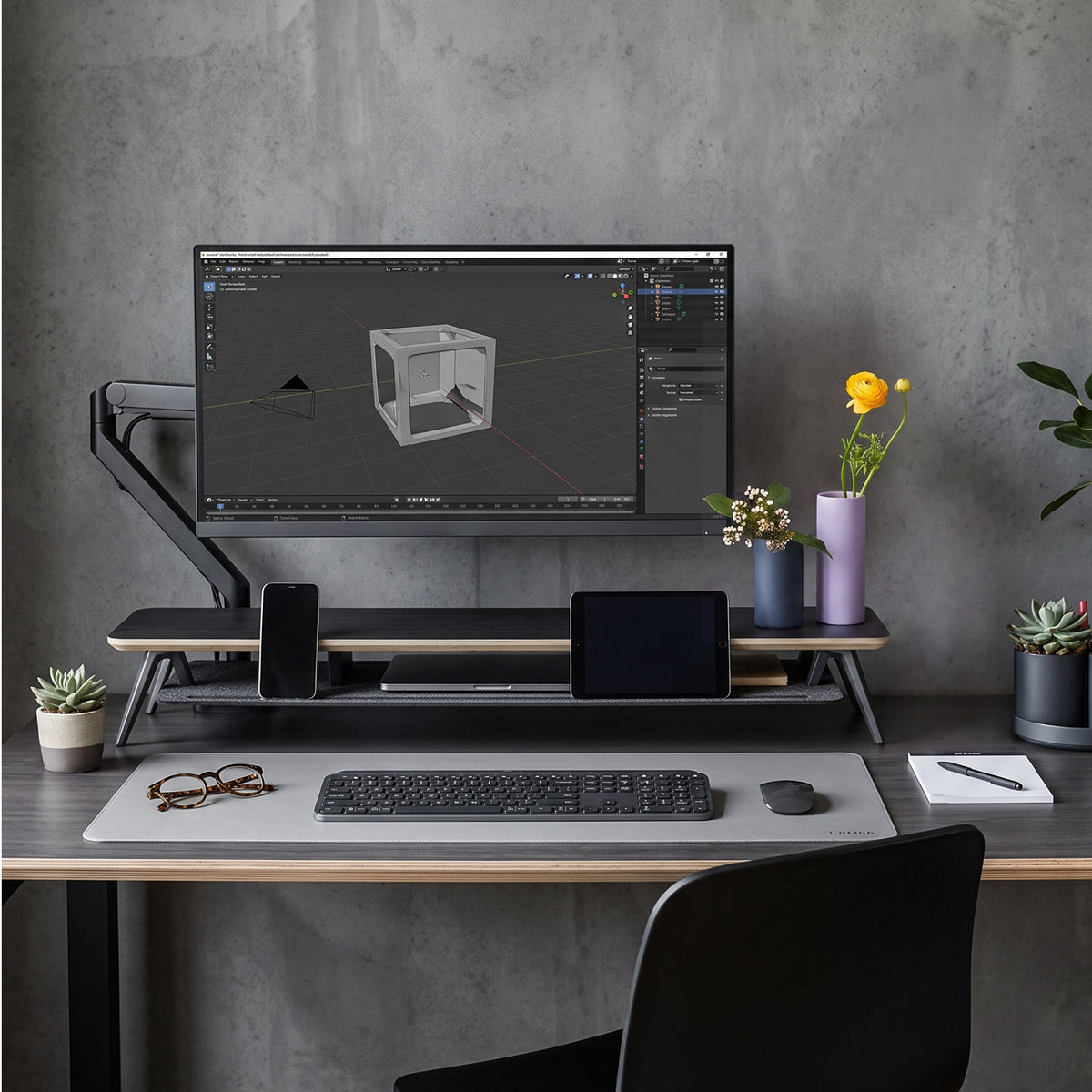 Rodin A510 Monitor Stand-Black