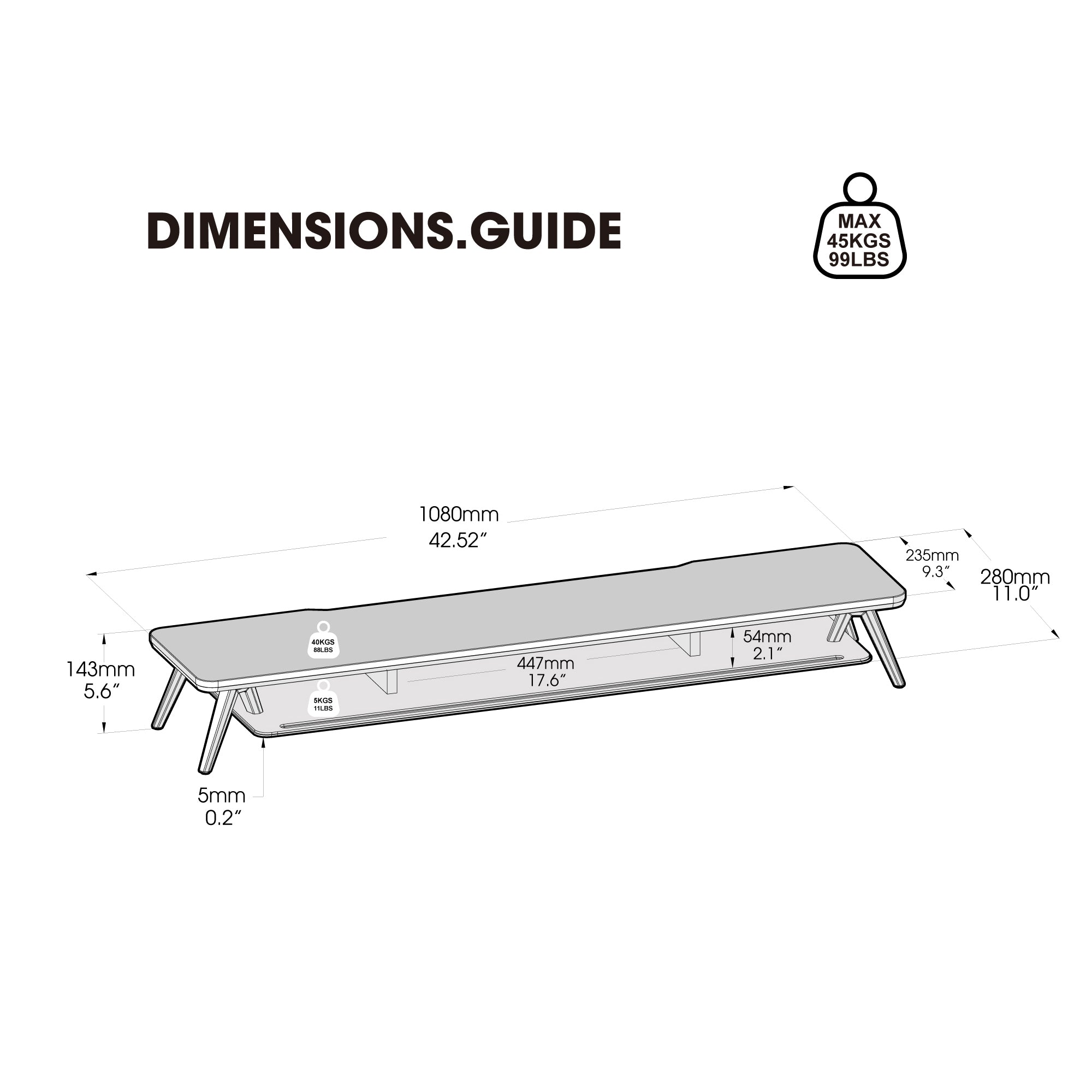Rodin A520 Monitor Stand