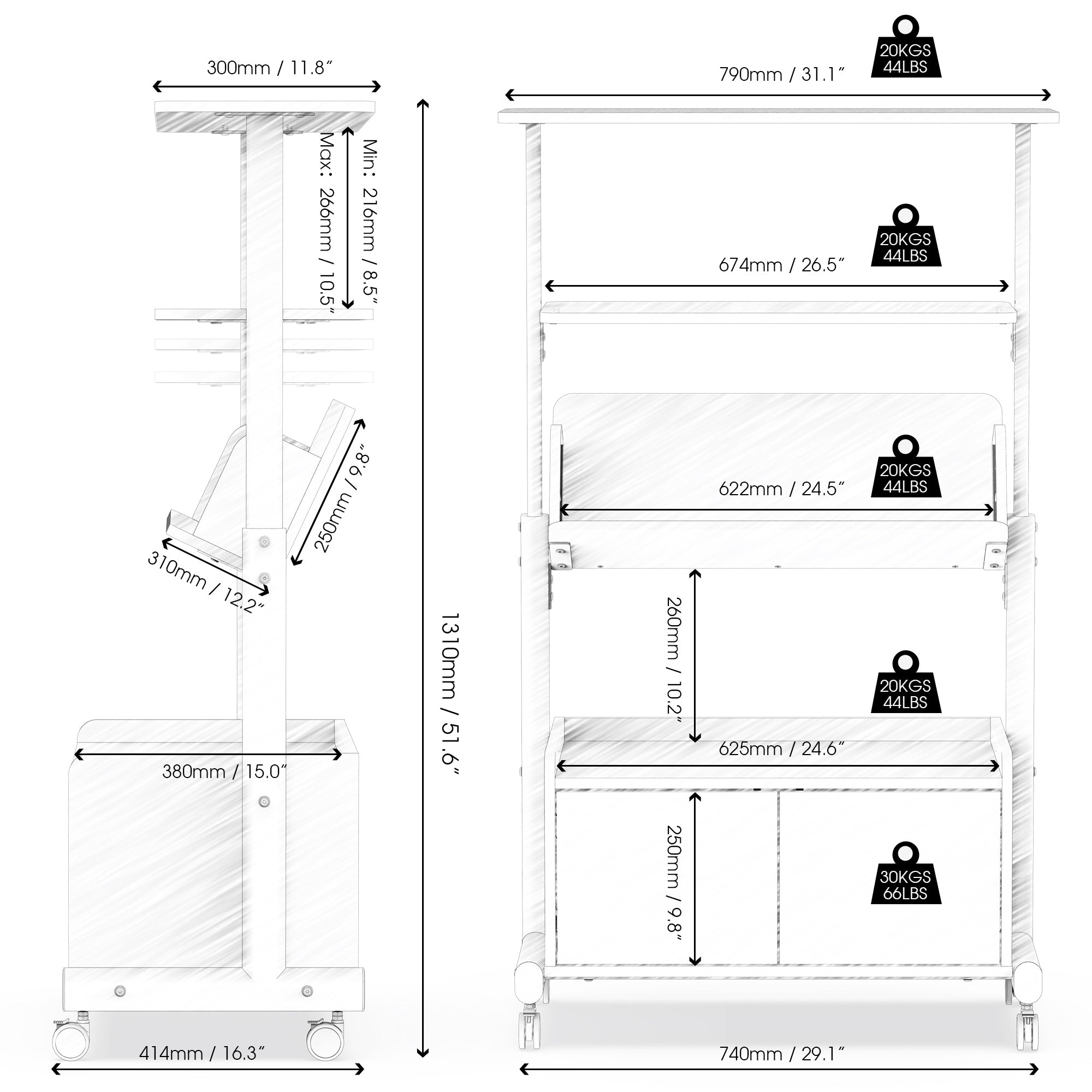 Klimt Modern Bookcase C306