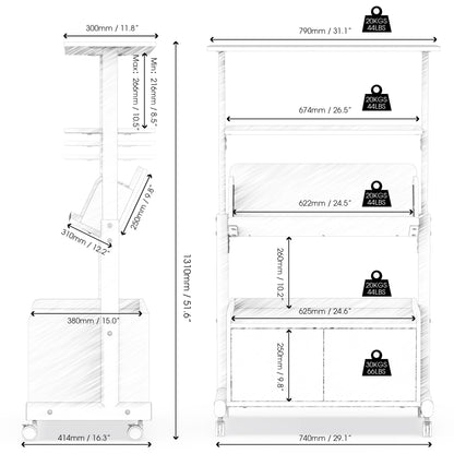 Klimt Modern Bookcase C306