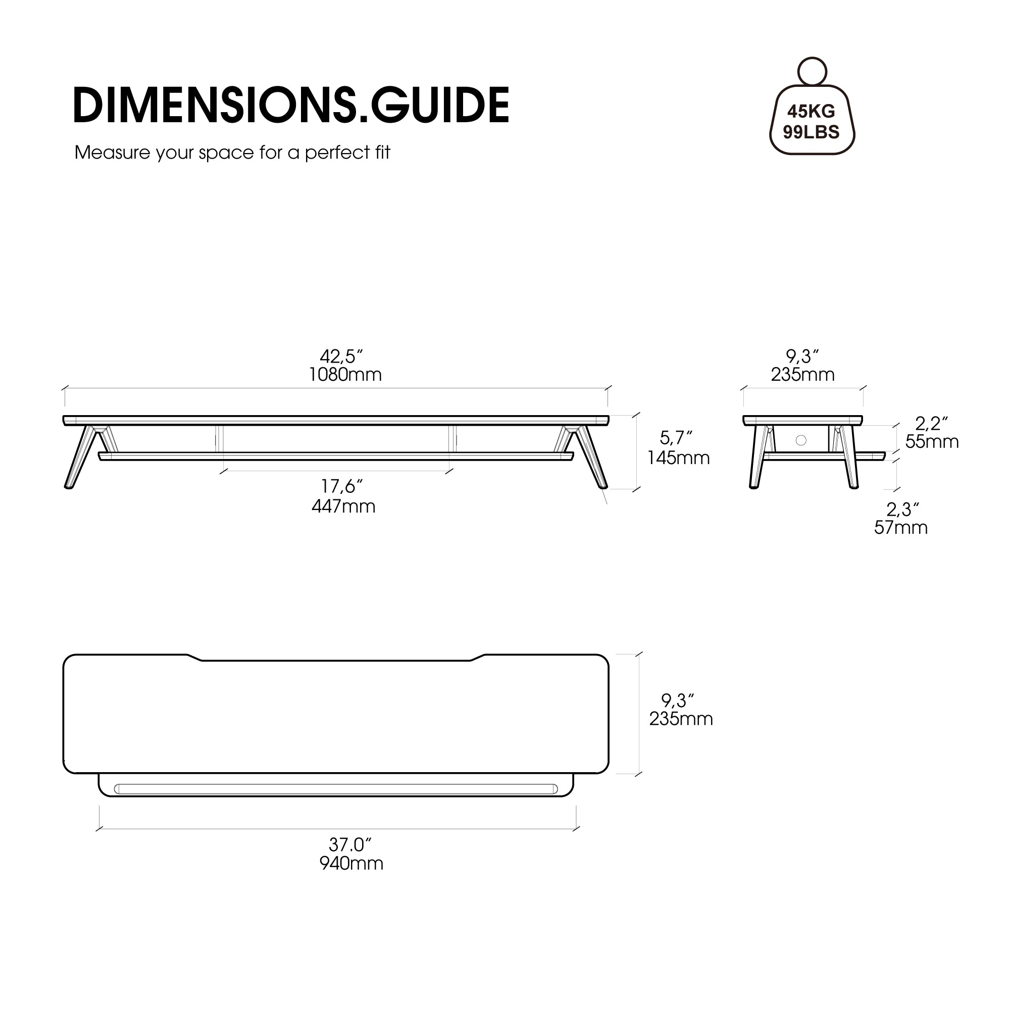 Rodin A212 Monitor Stand