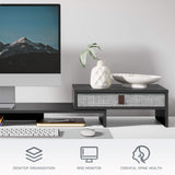 Bastion Dual Monitor Stand D108 - 30.8"-44.5" Black