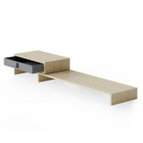 Bastion Dual Monitor Stand D108 - 30.8"-44.5" Oak
