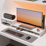 Bastion Dual Monitor Stand D108 - 30.8"-44.5" White
