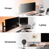 Bastion Dual Monitor Stand D108 - 30.8"-44.5" White