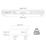 Bastion Dual Monitor Stand D310 - 42.5" Walnut