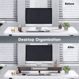 Bastion Dual Monitor Stand D310 - 42.5" Walnut