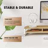 Frida Dual Monitor Stand F210 - 42.5" Oak