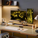 Frida Dual Monitor Stand F210 - 42.5" Oak