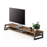 Frida Dual Monitor Stand F210 - 42.5" Walnut