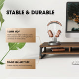 Frida Dual Monitor Stand F210 - 42.5" Walnut