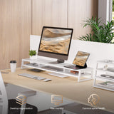 Frida Dual Monitor Stand F210 - 42.5" White