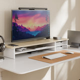 Klimt Dual Monitor Stand K210 - 42.5" Oak