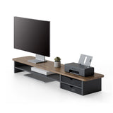 Klimt Dual Monitor Stand K210 - 42.5" Walnut