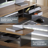 Klimt Dual Monitor Stand K210 - 42.5" Walnut