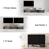 Klimt Dual Monitor Stand K210 - 42.5" Walnut