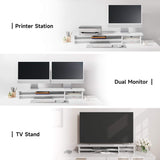 Klimt Dual Monitor Stand K210 - 42.5" White