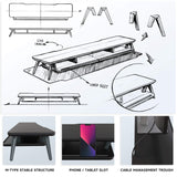 Rodin Dual Monitor Stand A212 - 42.5" Black