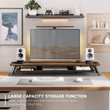 Rodin Dual Monitor Stand A212 - 42.5" Walnut