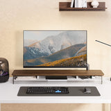 Yugen Dual Monitor Stand Y210 - 42.5" Walnut