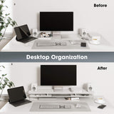 Yugen Dual Monitor Stand Y210 - 42.5" White
