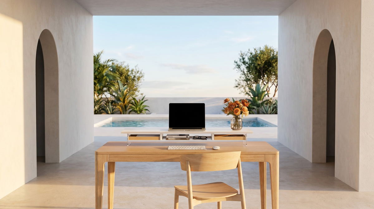 Sunroom Inspiration: A Light and Airy Summer Desk Setup