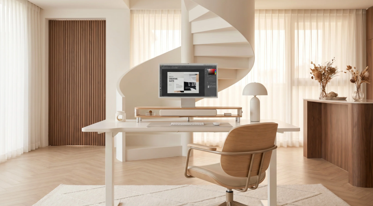 Stylish Storage for Her Desk Setup